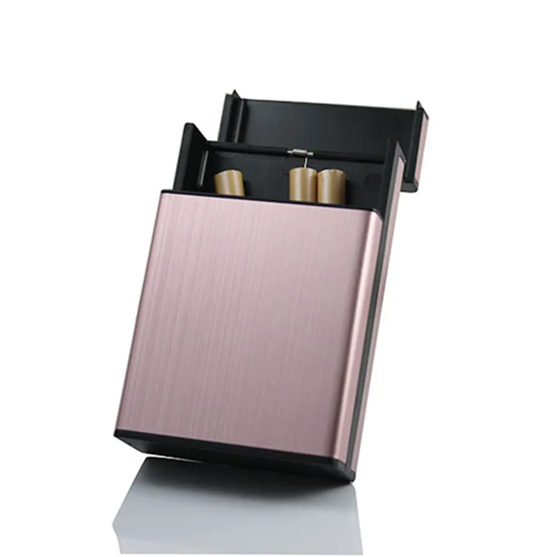 Модный чехол для сигарет, тонкая металлическая коробка для сигарет, алюминиевая Подарочная коробка, держатель для сигарет, чехол для сигарет - Цвет: LA2