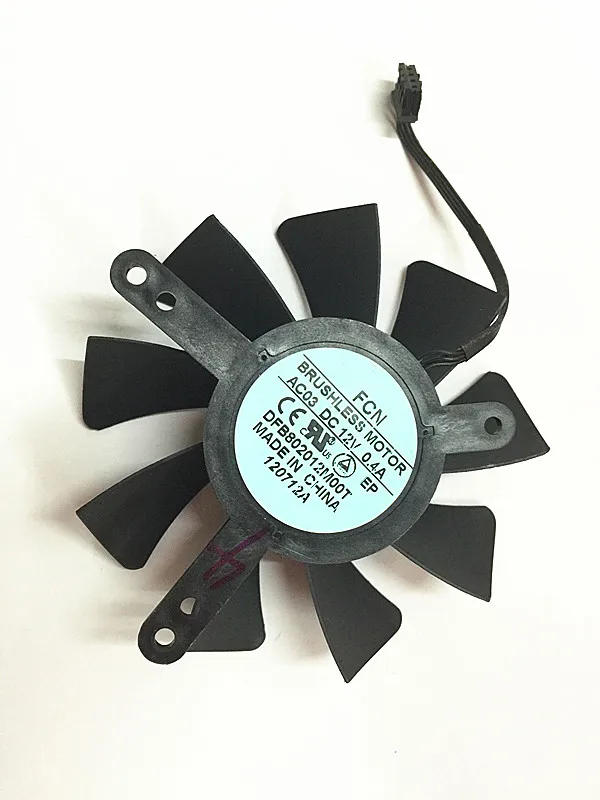 

New original GTX690 GTX590 graphics fan DFB802012M00T four needle temperature control