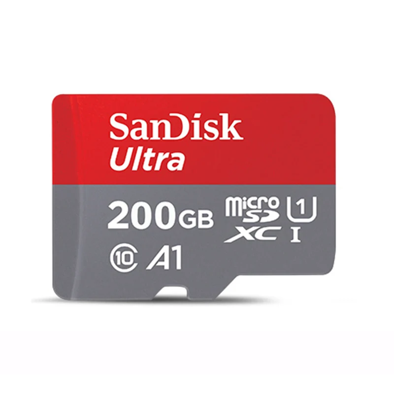 Оригинальный SanDisk MicroSD 200 ГБ карты памяти 100 МБ/с. UHS-I Micro SD карты Class10 ultra microSDXC флэш-памяти TF карты