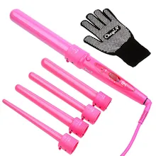 Сменные керамические бигуди Набор для завивки волос 5 в 1 портативный спиральный плойки для волос бигуди щипцы для завивки прибор для укладки волос бигуди