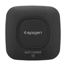 100% Original SPIGEN Essential F301W Qi Wireless Fast Charger pad for iPhone X / 8 / 8 Plus / Galaxy S8 / S8 Plus / Note 8