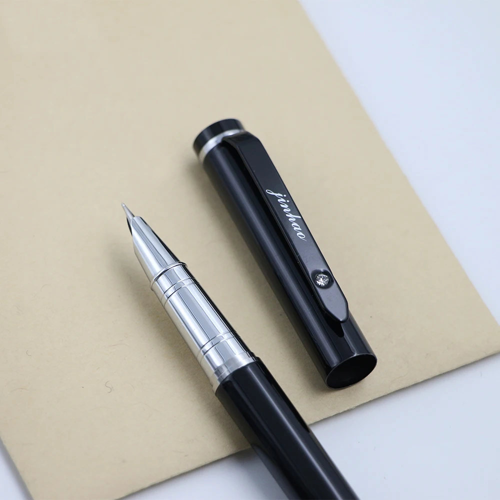 Классический JINHAO 101 авторучка 0,38 мм Чрезвычайно тонкий перо чернила ручка Письменные ручки Подарочная коробка набор школьные принадлежности