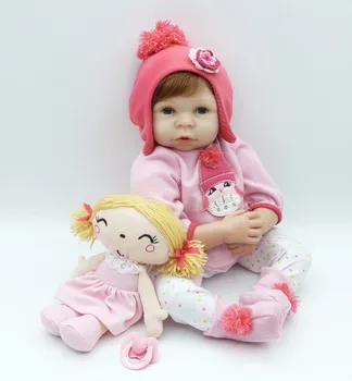 

New arrival 22'inch 56cm Simulation Toddler Baby Princess best child bedtime toys Girl Brinquedos silicone reborn baby dolls