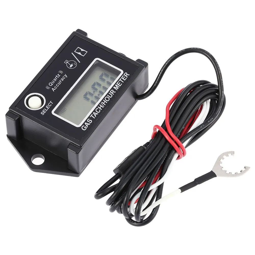 

LCD Digital Tachometer Tach/Hour Meter RPM Tester termometro for 2/4 Stroke Engine Motorcycles tachometer motor