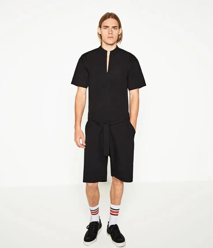 Повседневное брюки для летние мужские с коротким рукавом Шорты и комбинезоны для европейских и американских показывает. S-6XL