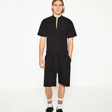 Повседневное брюки для летние мужские с коротким рукавом Шорты и комбинезоны для европейских и американских показывает. S-6XL