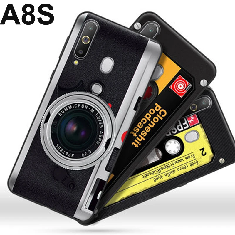 For Samsung Galaxy A8s 2018 Case cover retro Silicon G8870 phone case Shell SM-G8870 Protect cases | Мобильные телефоны и