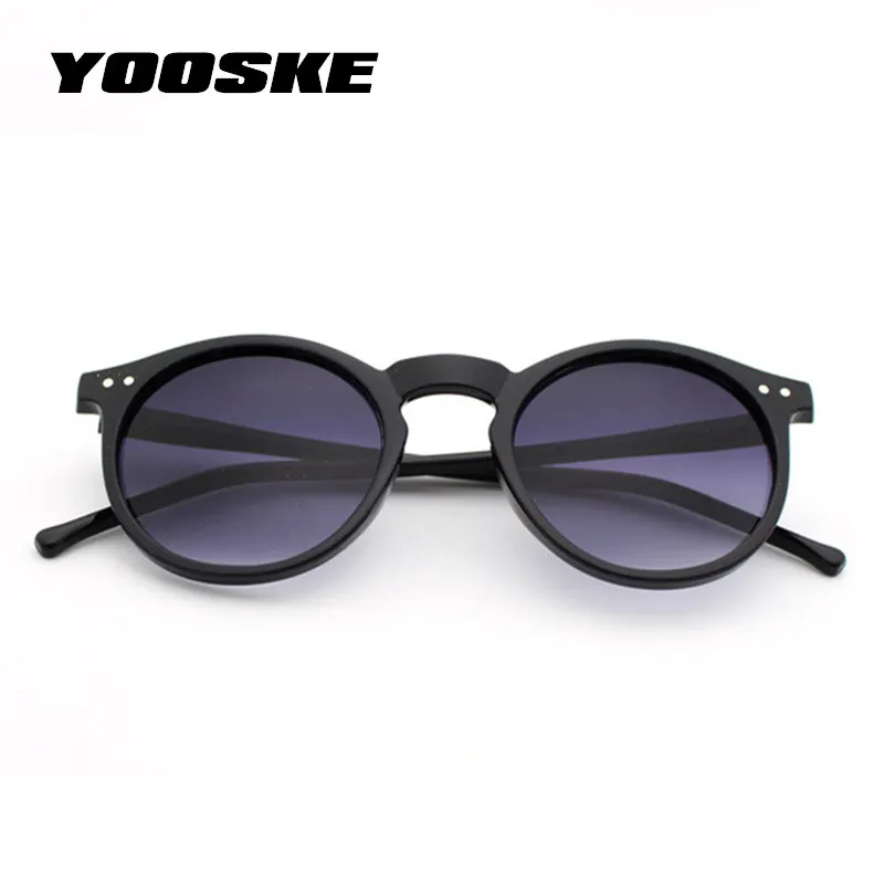 YOOSKE Ретро кошачий глаз солнцезащитные очки Женские винтажные Круглые Солнцезащитные очки женские s мужские классические очки для отдыха путешествия Защита
