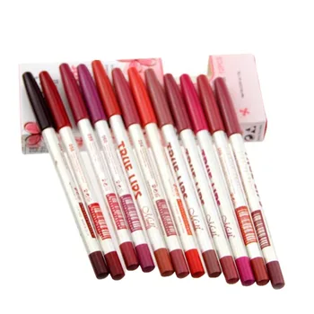 

12pcs/lot 15CM 12Colors/Set Maquiagem Waterproof Lip Liner Pencil Women's Professional Long Lasting Lipliner Lips Makeup Tools
