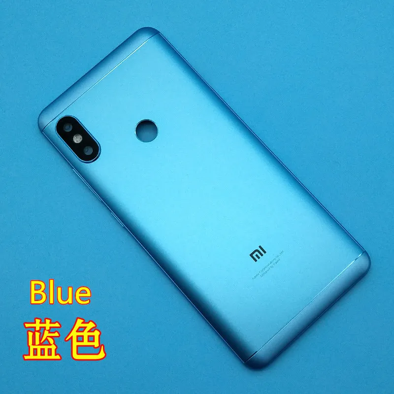 Новинка для Redmi Note 5 Pro задняя крышка аккумулятора + боковые кнопки объектив