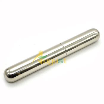 

10pcs/lot 2016 hot sale Stainless Steel Cigar Tube Storage Case Portable Tobacco Cigarettes Holder For Cigar Accessories