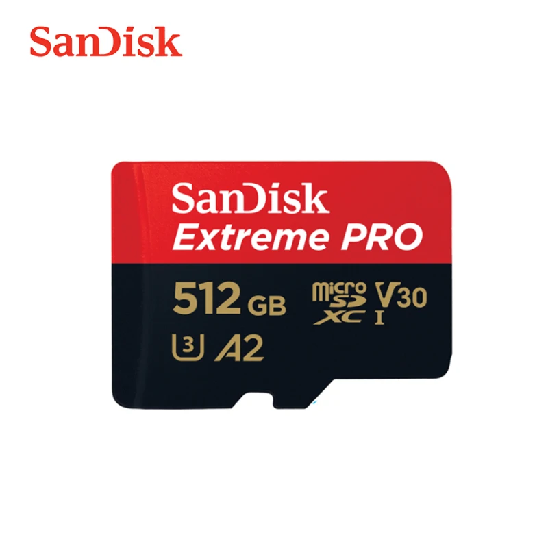 SanDisk MicroSD карта памяти 16 ГБ 32 ГБ 256 Гб 400 ГБ 512 Гб MicroSD Max 100 МБ/с./с Экстремальный Pro UHS-I Дрон мобильный телефон TF карта