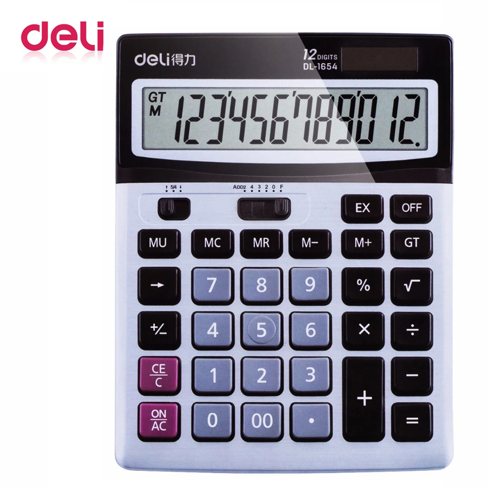 

Deli Solar Calculator financial dedicated special authentic big button computer Solar Calculators Scientific for School meeting