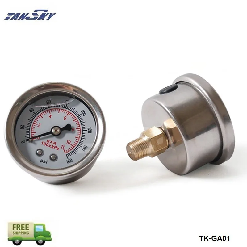 Датчик давления топлива жидкость 0-160 psi нефтяной датчик давления топлива Датчик белого лица TK-GA01-FS