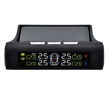 

Hot Solar/USB Tire Air Pressure Gauge Meter Set Digital LCD Display Car Wheel Tyre Diagnostic Tools BX