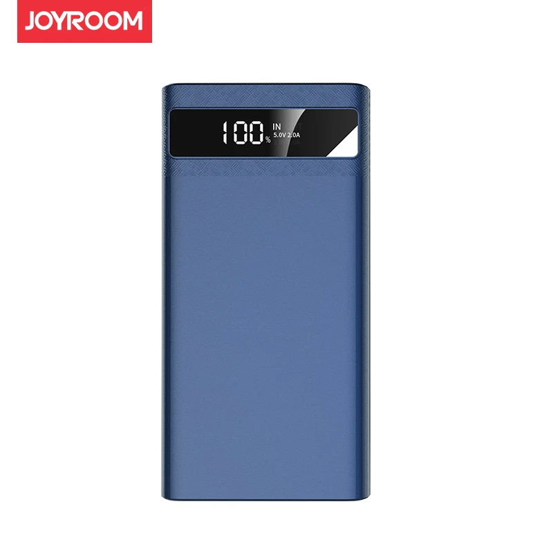 Joyroom 2.1A Быстрая быстрая зарядка светодиодный блок питания 10000 мАч двойной USB lcd Внешний аккумулятор зарядное устройство для мобильных телефонов планшеты - Цвет: Синий