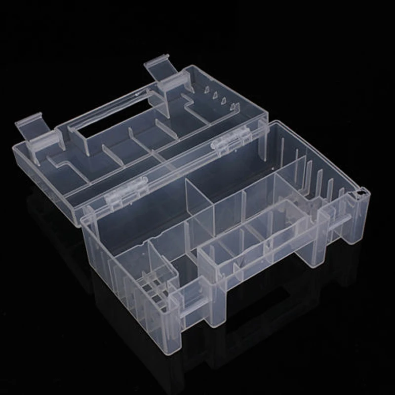 Mayitr 1pc Portable Battery Storage Box 15cm Hard Plastic Battery Healthy Case Holder Organiser For AA/AAA Battery