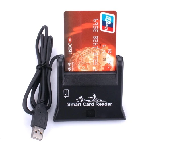 

New arrivel USB Smart Card Reader Support Network ATM Banking Transfers Tax Credit Card Payment Free shipping