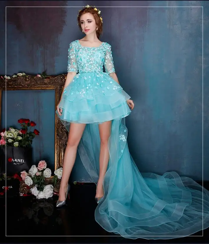 mini dress with train