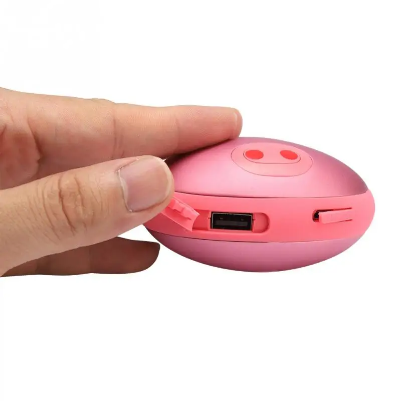 2 в 1 портативный USB Перезаряжаемый милый поросенок утеплитель форме внешнего