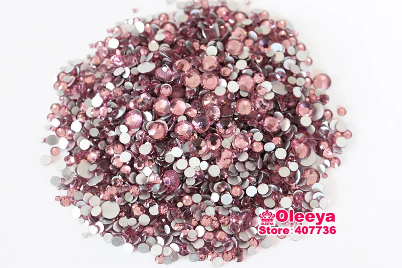 light amethyst flatback non hotfix nail rhinestones Oleeya Rhinestone (4)(1)