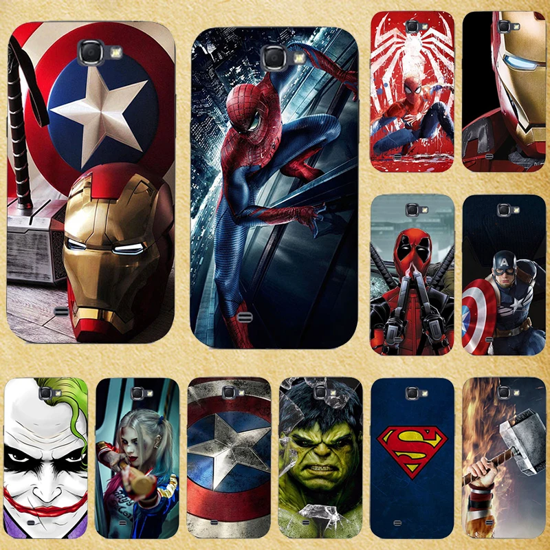 

Super Hero Phone Case Cover For Samsung Galaxy Note 2 II N7100 5.5" Silicone Cover for Galaxy Note2 N7100 N7108 N7109 N719 Bags