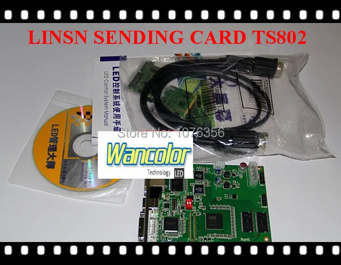 

free shipping Linsn ts802 full color rgb 2048*640pixel led display TS802 synchronous sending card For full color LED display