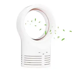 Лидер продаж мини голые вентилятор Портативный вентилятор-Для дома и офиса безопасный Электрический вентилятор для работы/лир/сна (белый)
