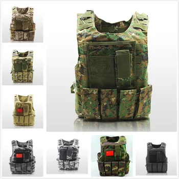 Usmcエアガン軍事戦術的なベストモール戦闘アサルトプレートキャリアタクティカルベスト10色csアウトドアウェア狩猟ベスト