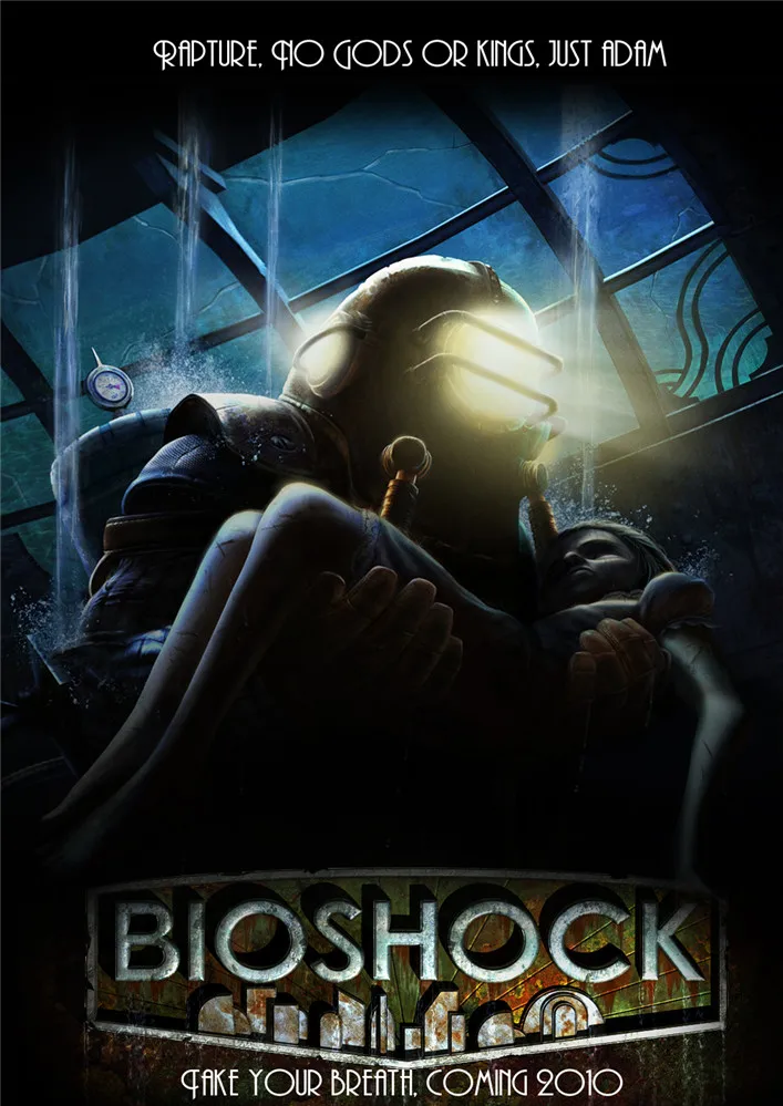 BIOSHOCK восхищение плакаты игры настенные принты белая глянцевая бумага яркий цвет четкое изображение украшение дома гостиная