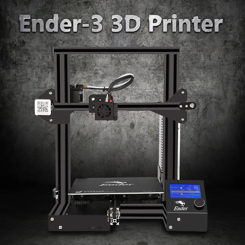 Creality 3D Ender-3 3d Принтер Высокоточный набор для самостоятельной сборки с функцией повторной печати добавить 1 кг нити дополнительно