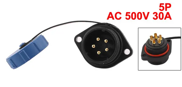 AC 500V 5 Poles SP2113/P Waterproof Aviation Dustproof Adapter Connector