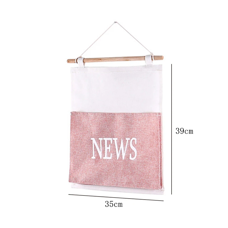 جديد وصول القطن الكتان حقيبة تخزين قابلة للحمل 1 جيوب الحائط خزانة حديقة معلقة الجدار الحقيبة لعب للتجميل سلة غسيل معلقة