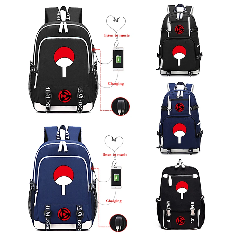 

Naruto USB Charging Bagpack Male/female Travel Backpacks Computer Backpack Casual Style Bags Unisex College Schoolbags Rucksack
