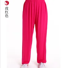 Мужские и женские штаны для йоги, штаны для акробатики кунг-фу, укороченные штаны для фитнеса, танцев, бега, льняные брюки