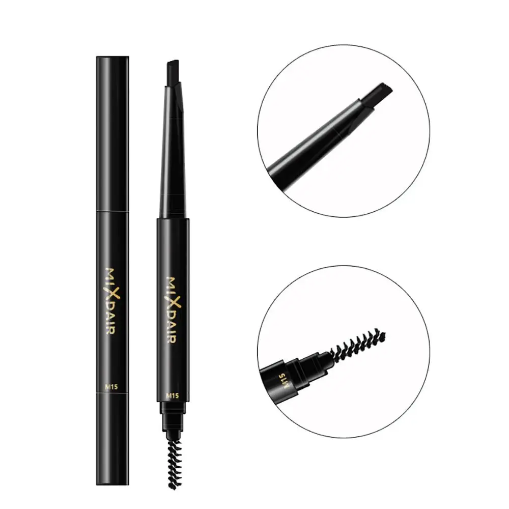 eyebrow pencil eyebrow gel makeup brushes Three-dimensional double-headed sweat-proof, triangle head, automatic rotatin eyebrow pencil eyebrow gel makeup brushes Three-dimensional double-headed sweat-proof, triangle head, automatic rotatin