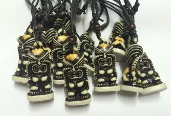 

FREE SHIPPING 8 pcs Newest Necklace Faux Tiki Totem Design Jewelry