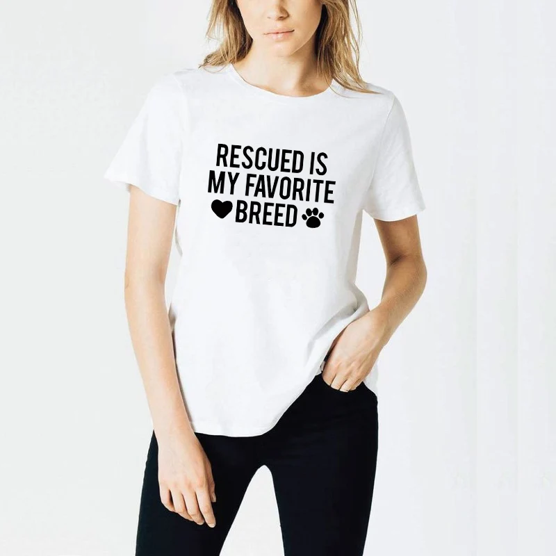 أنقذت المفضل تولد تي شيرت السيدات للجنسين crewneck قميص الانقاذ الكلب الجرافيك تيز الكلب عشاق عارضة قمم قطرة سفينة