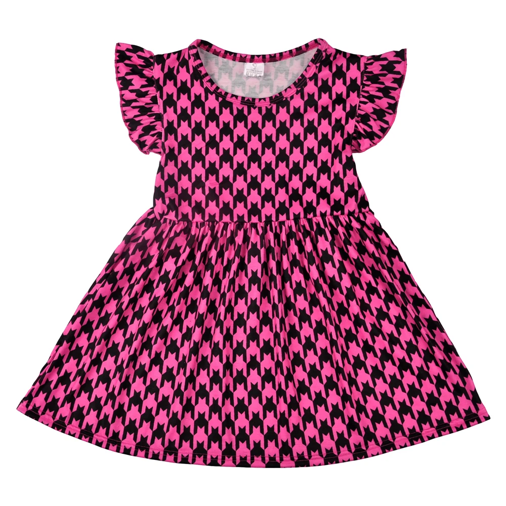 

Free Shipping Girl Boutique Dress Children Sleeveless Print Cotton Baby Remake Clothes Girls Dresses