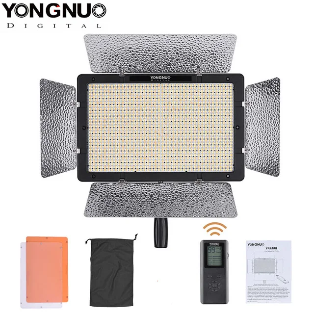 Kit 1 3200K to 5500K Светодиодный светильник Yongnuo YN1200 Pro с регулируемой цветовой температурой 3200K до 5500K для камер Canon Nikon Pentax SLR - Цвет: Kit 1 3200K to 5500K