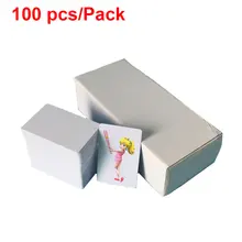 100 unids/lote de tarjetas de PVC blancas, tarjetas de identificación de negocios impermeables, tinta de inyección de tinta/tinta de pigmento puede imprimir directamente en