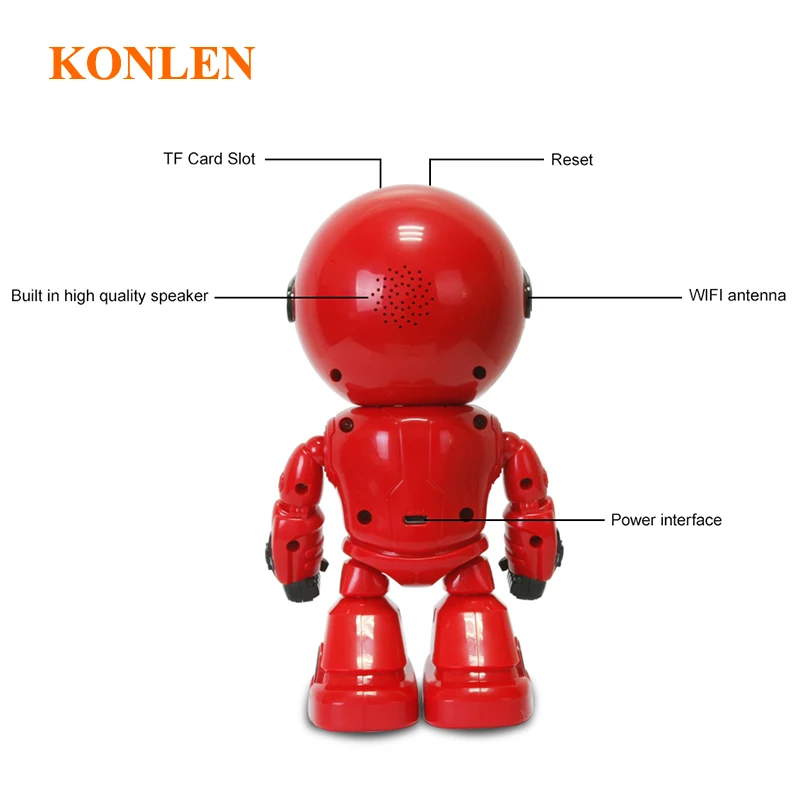 KONLEN wifi IP камера робот ночного видения аудио внутренний монитор 1080 pинфракрасный датчик движения для домашней безопасности CCTV наблюдения