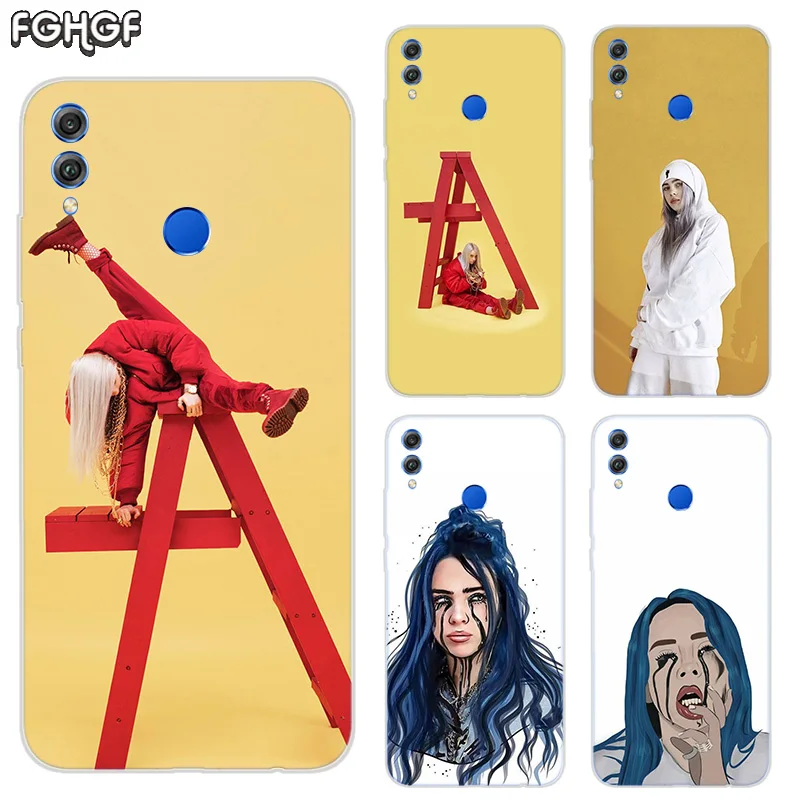 Мягкий с рисунком из ТПУ Корпус чехол для Huawei Honor V20 8X 7 8 9 10 lite 7X 8A V9 Play матовый Fundas