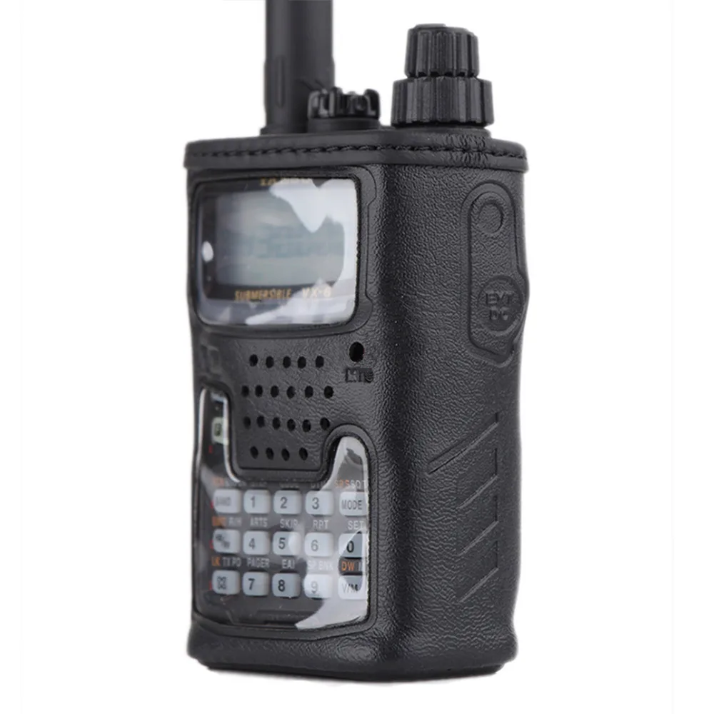 Применимо к YAESU VX6R Walkie Talkie VX-6R двухстороннее радио кожаный чехол CSC-91 случае