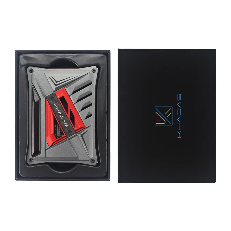 US $119.11 Khadas VIM2 Max 3GB DDR4 eMMC 64GB Cortex A53 Support Linux Ubuntu Mate Mini Computer Abdroid TV Box Case Optiu