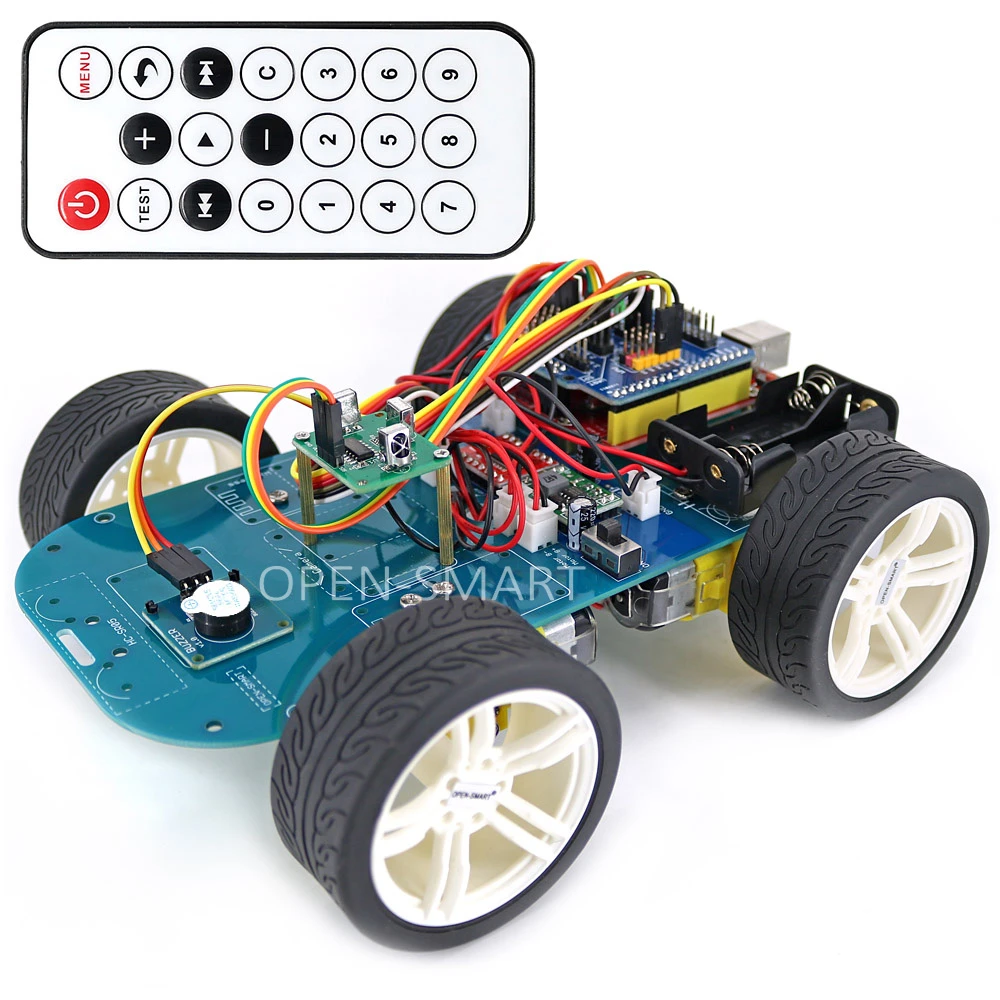 4WD Smart Robot Car Kit Wireless IR 