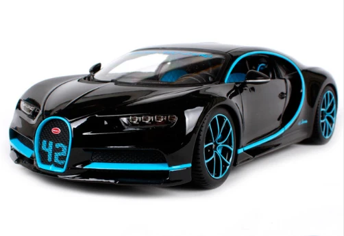 1:18 Bugatti Chiron литая под давлением модель родстер автомобиль с оригинальной коробкой Детский Рождественский подарок Модель автомобиля игрушки - Цвет: B