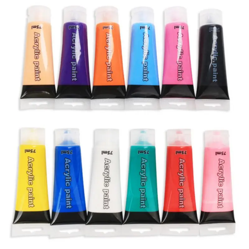 12 Colors Paint By Number Paint Refills Art Painting Single Wall Paint