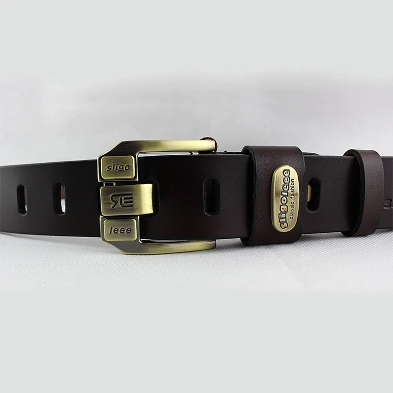 Bycobecy Ceinture Homme Cuir настоящая широкая пряжка Пряжка бизнес люксовый бренд Heren Riem Винтажный Мужской ремень из коровьей кожи