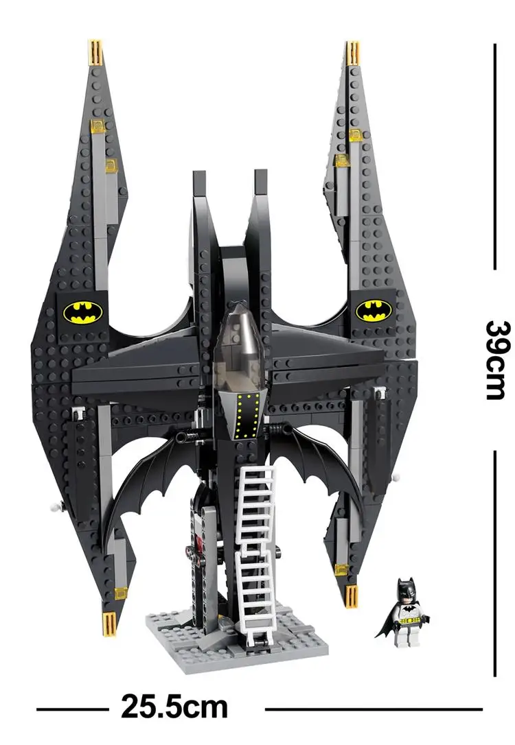 

336 pcs Bat fighting aircraft compatible Legoings marvels star wars city boy friends children's educational building blocks toys